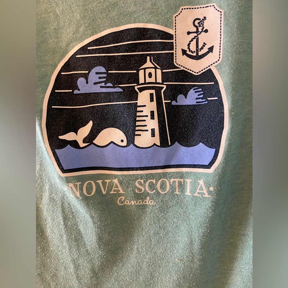 Turquoise Nova Scotia t-shirt - size 6